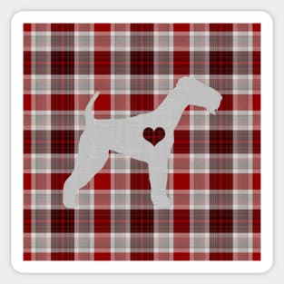 Tartan Terrier Art Sticker